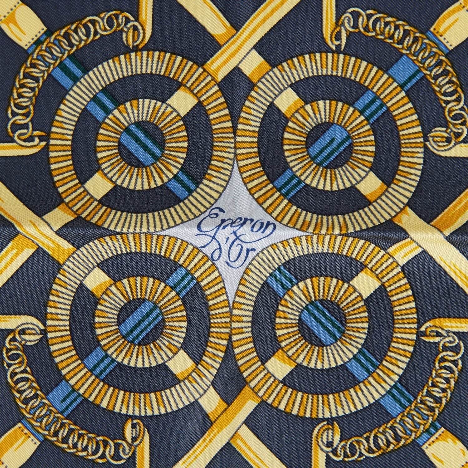 Hermes "Gavroche" Vert Amande Silk Pocket Square Scarf 45cm