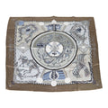 Hermes "Reve D' Australie" Grey Silk Scarf 90cm