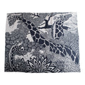 Hermes "The Three Graces" Gris Chine Cashmere and Silk Shawl 140cm
