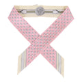 Hermes "Grand Tralala" Rose Poudre Silk Twilly