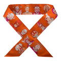 Hermes "Dress Code" Orange Silk Twilly