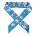Hermes "Dress Code" Bleu Azur Silk Twilly Pair