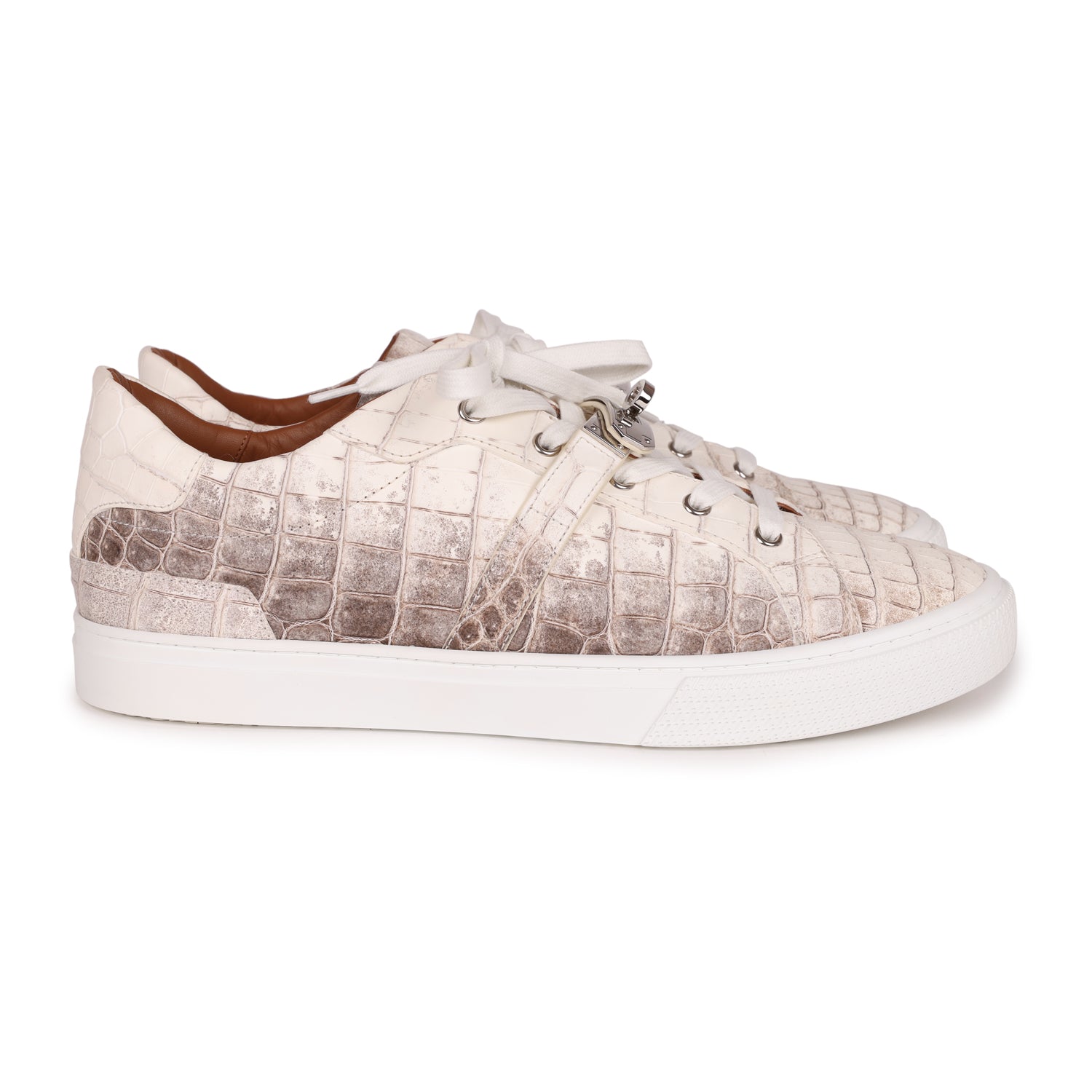 Hermes Day Sneaker Himalaya Niloticus Crocodile 43.5 EU