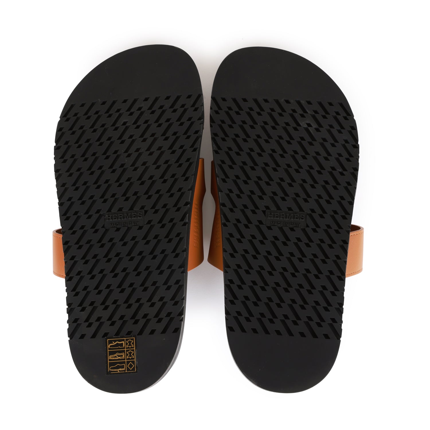Hermes Chypre Sandals Gold Calfskin 37