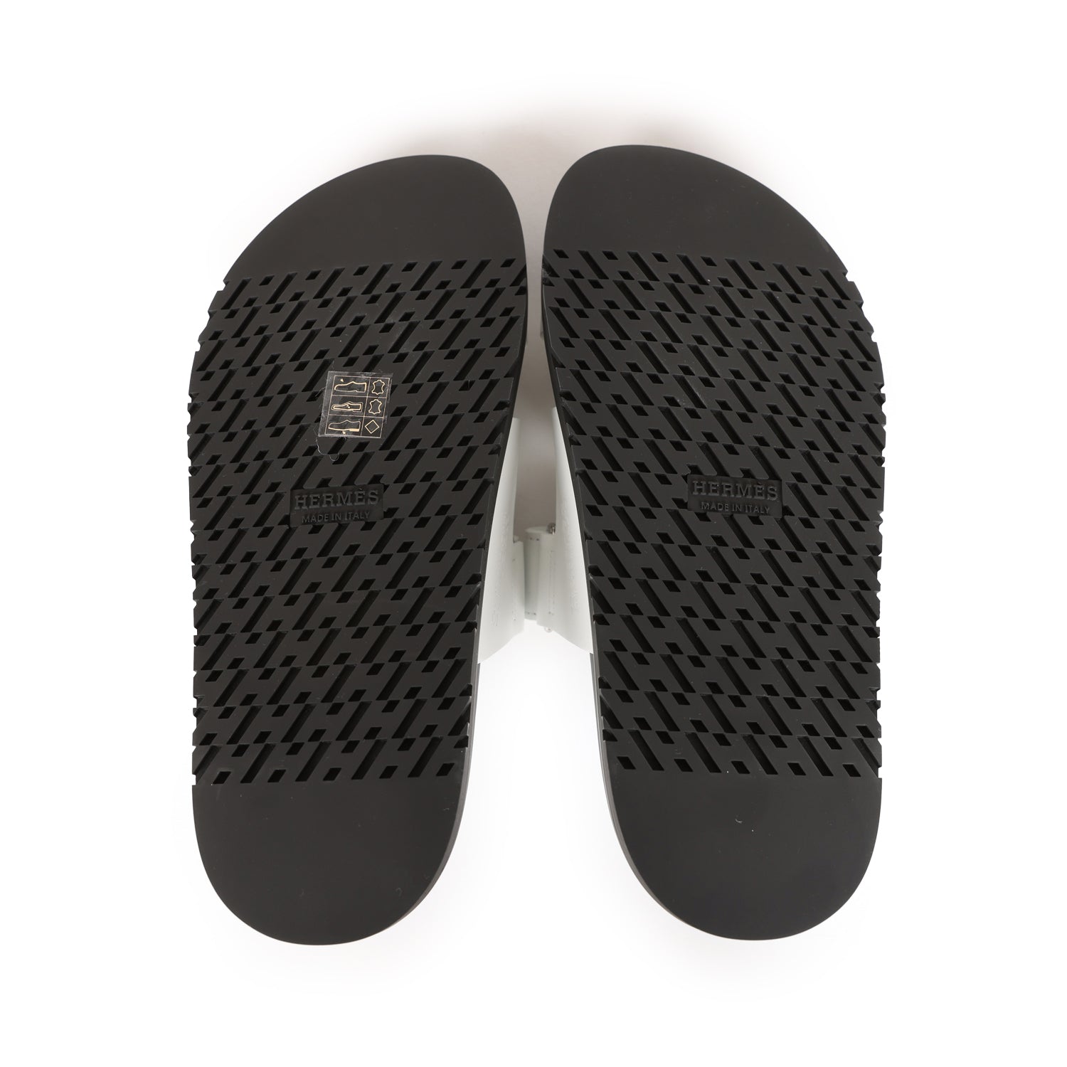 Hermes Chypre Sandals White Calfskin Palladium Hardware 35.5 EU