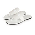 Hermes Galerie Sandals White Calfskin 41 EU