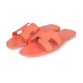 Hermes Oran Sandals Orange Joey Epsom 39.5 EU