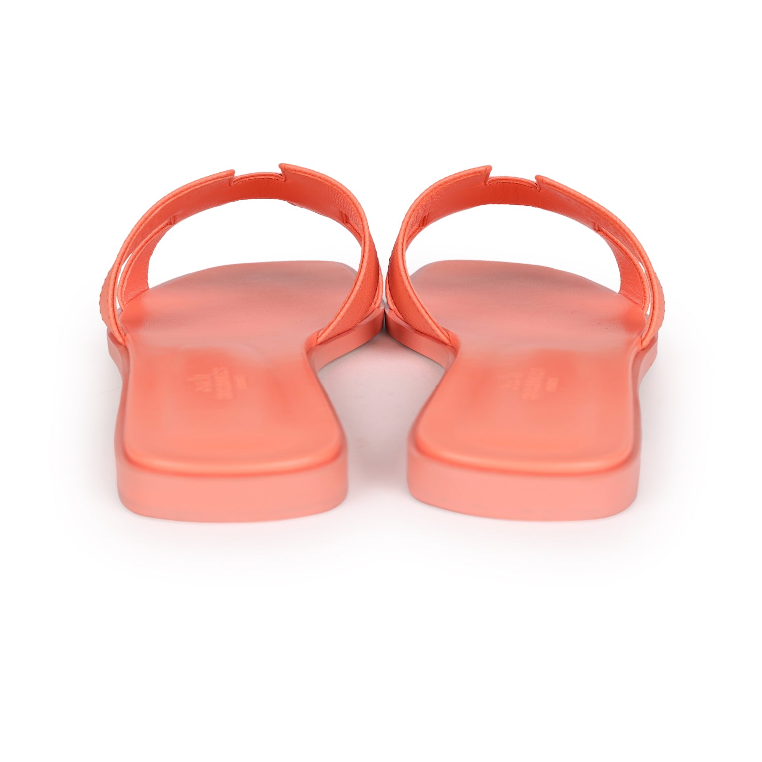 Hermes Oran Sandals Orange Joey Epsom 39.5 EU