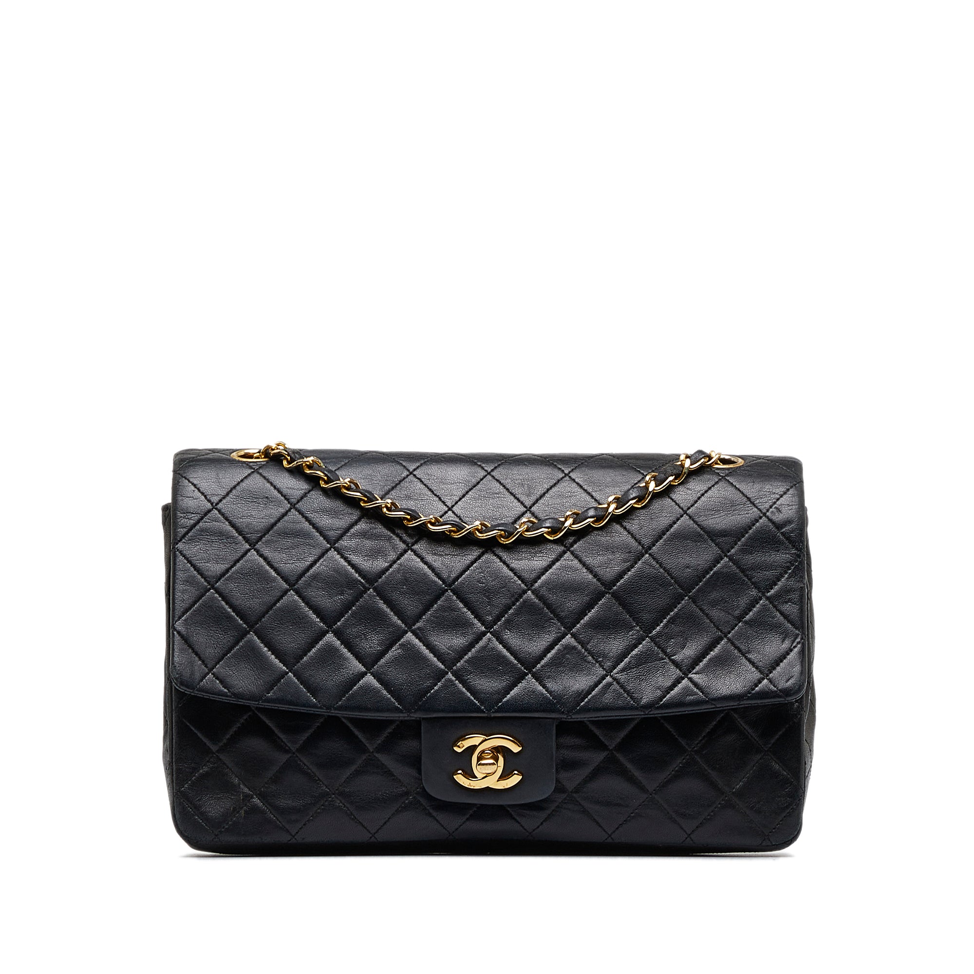 CHANEL Medium Quilted Lambskin Single Flap Bag