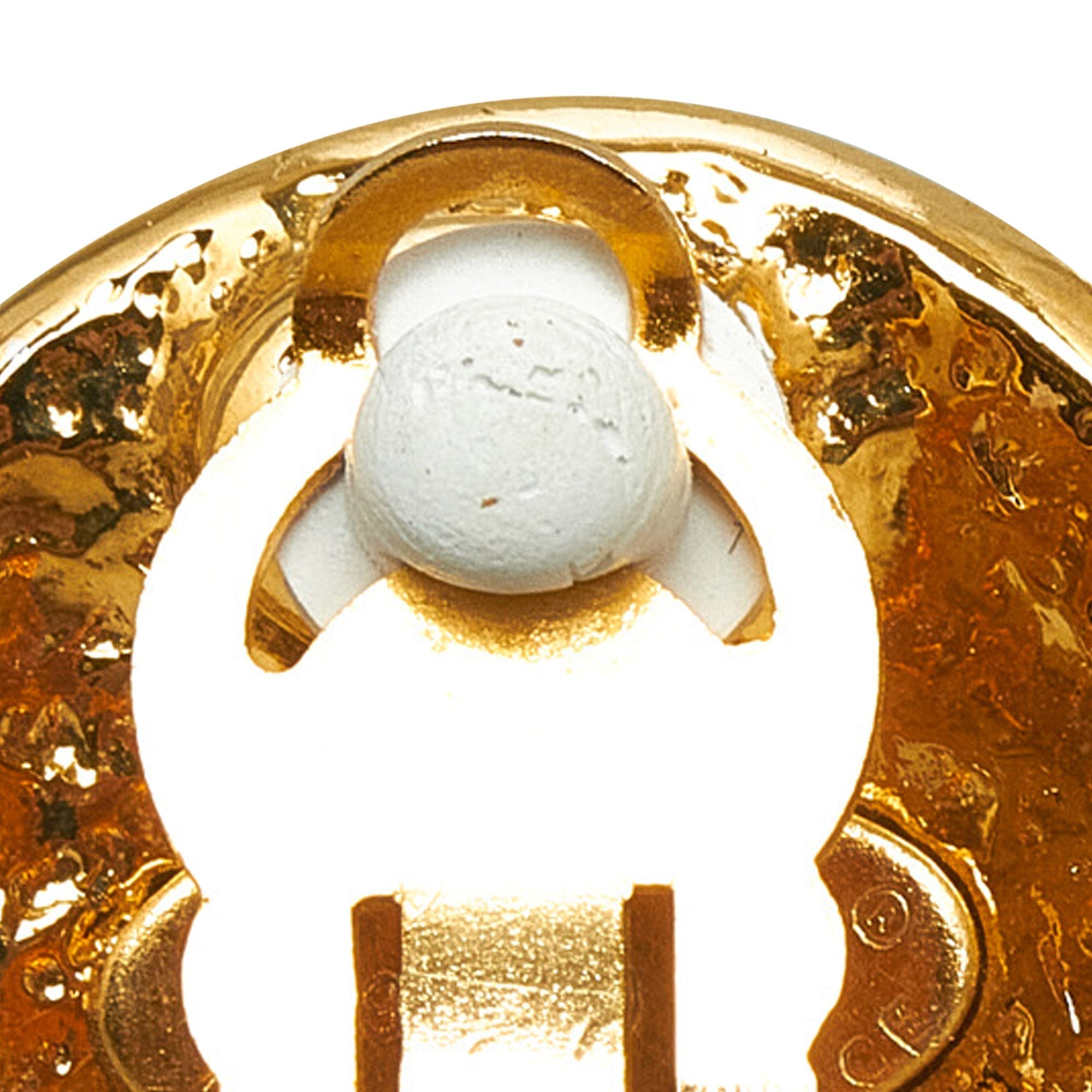 CHANEL CC Clip-On Earrings Costume Earrings