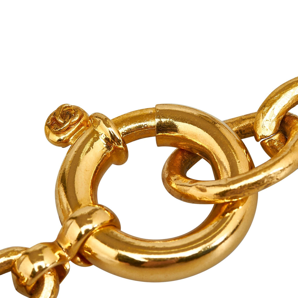 CHANEL CC Pendant Necklace Costume Necklace