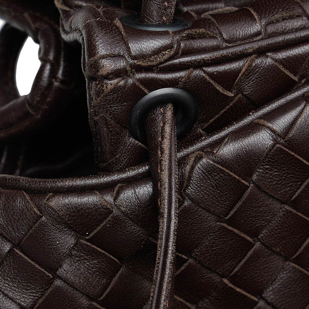 Bottega Veneta Intrecciato Crossbody Bag Brown