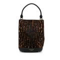 Brown Burberry Pony Hair Tote Bag