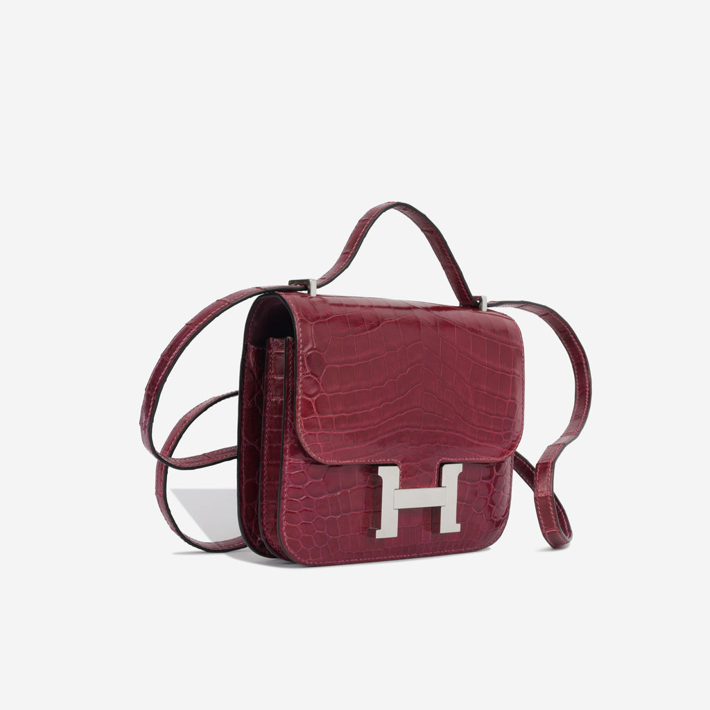 Hermès Constance 18 - Cassis Shiny Croc
