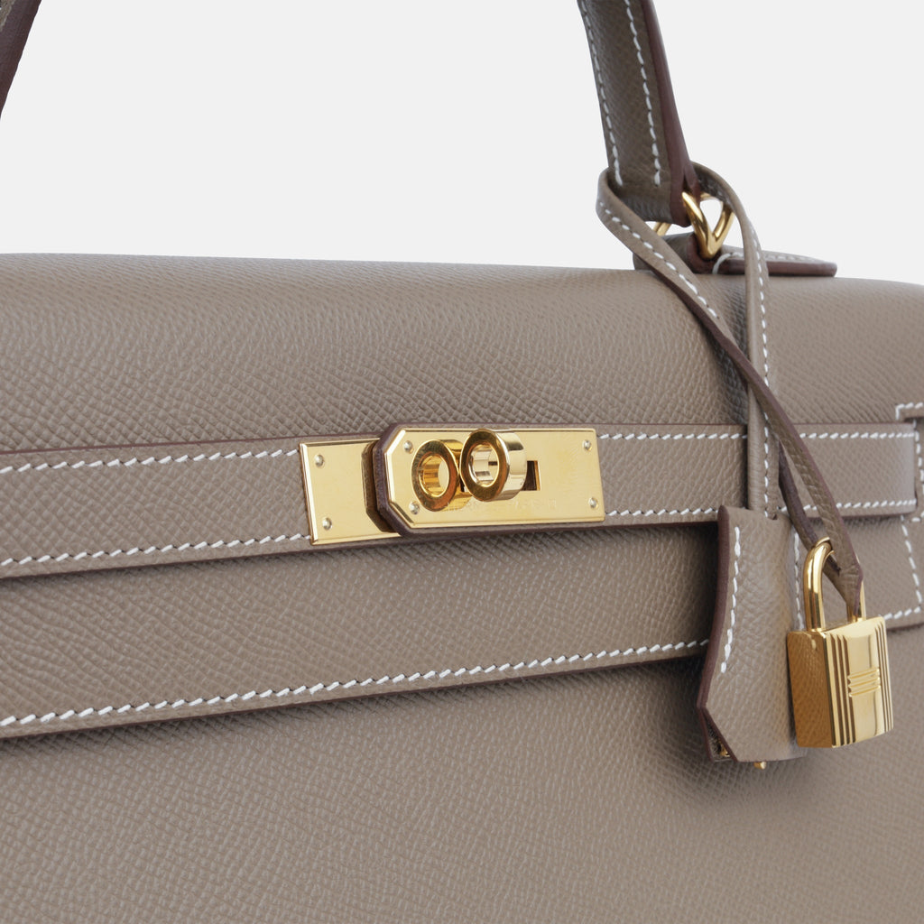 Hermès Kelly 32 - Etoupe Epsom