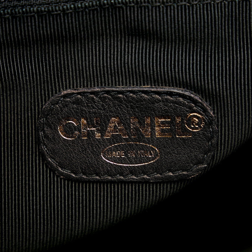 Chanel Triple CC Black Caviar Gold