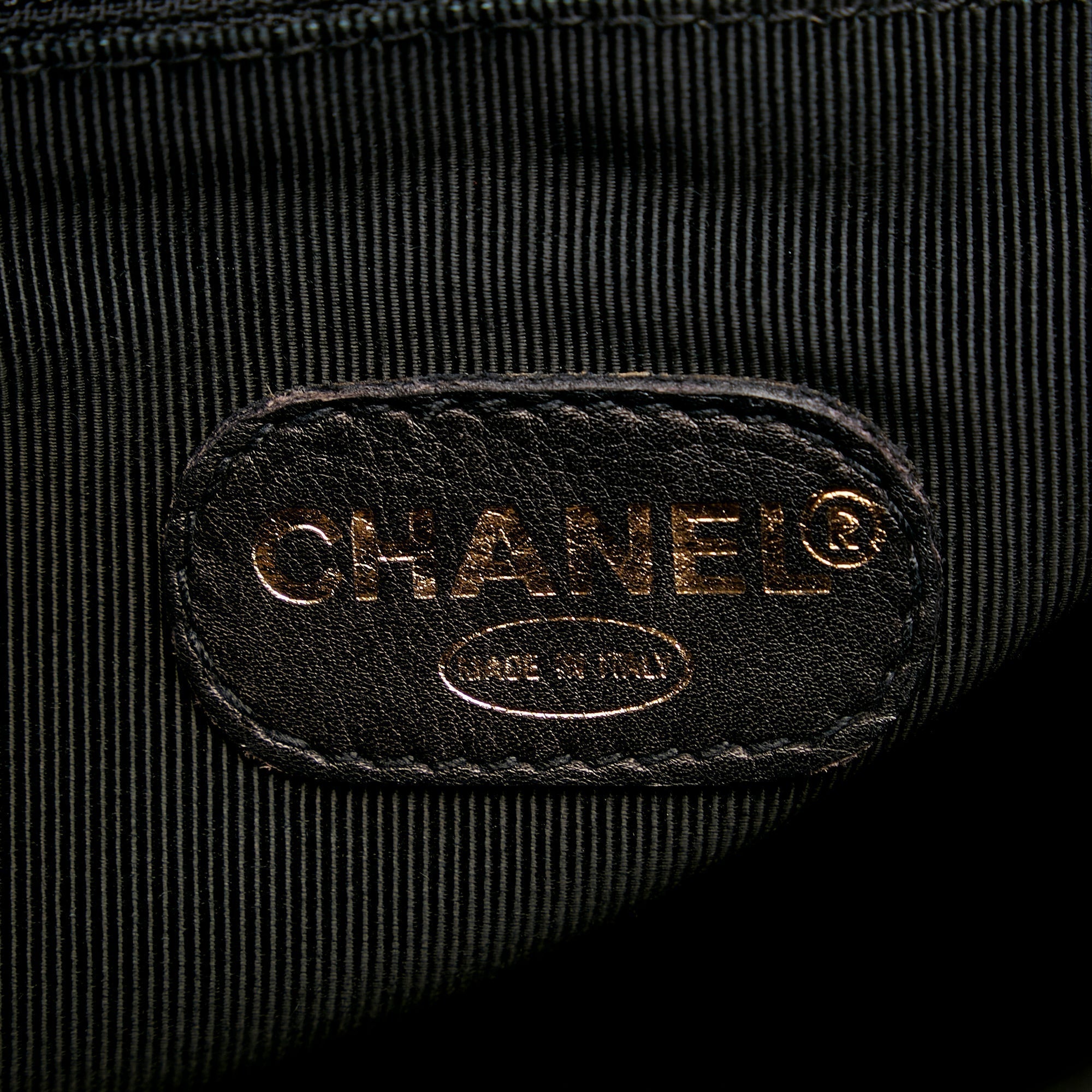Chanel Triple CC Black Caviar Gold