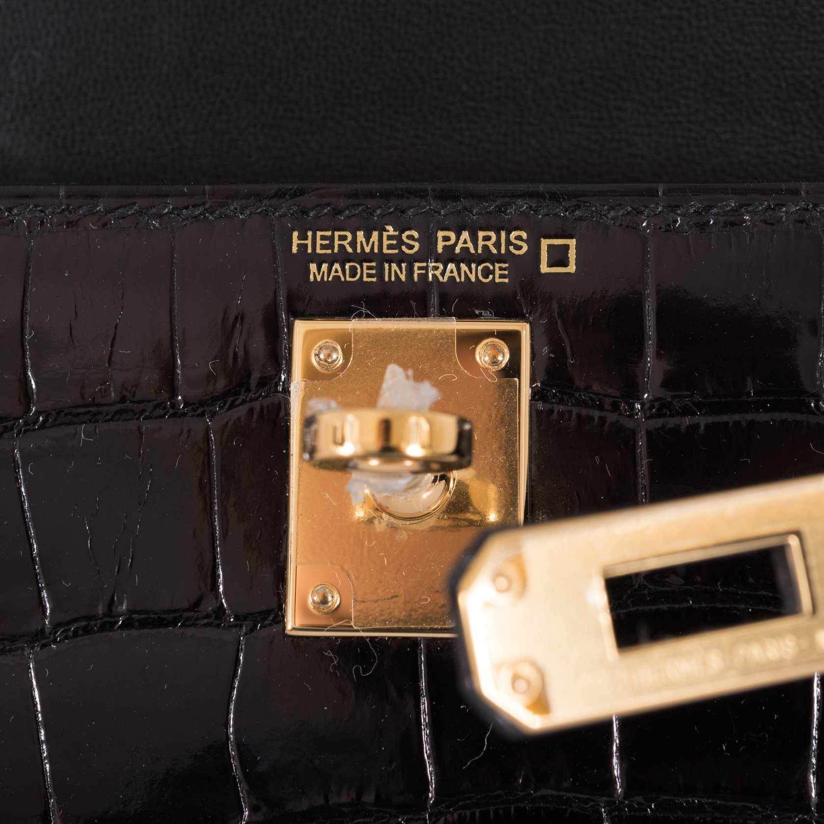 Hermès Kelly 20 Mini Sellier Black Alligator Gold Hardware