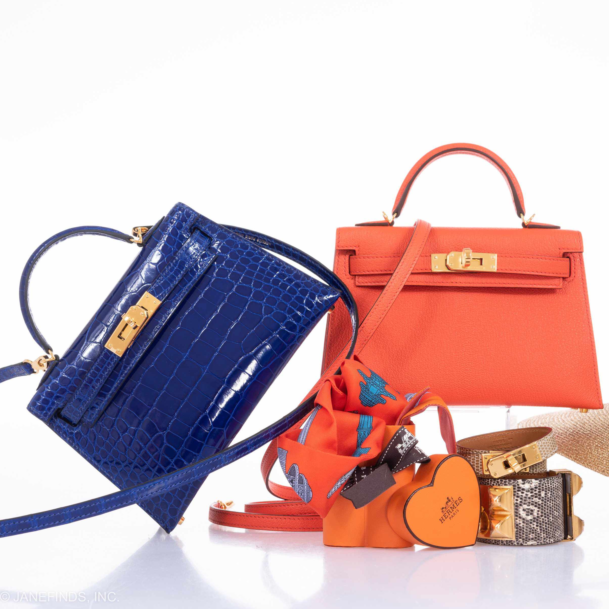 Hermès Kelly 20 Poppy Orange Chevre Gold Hardware