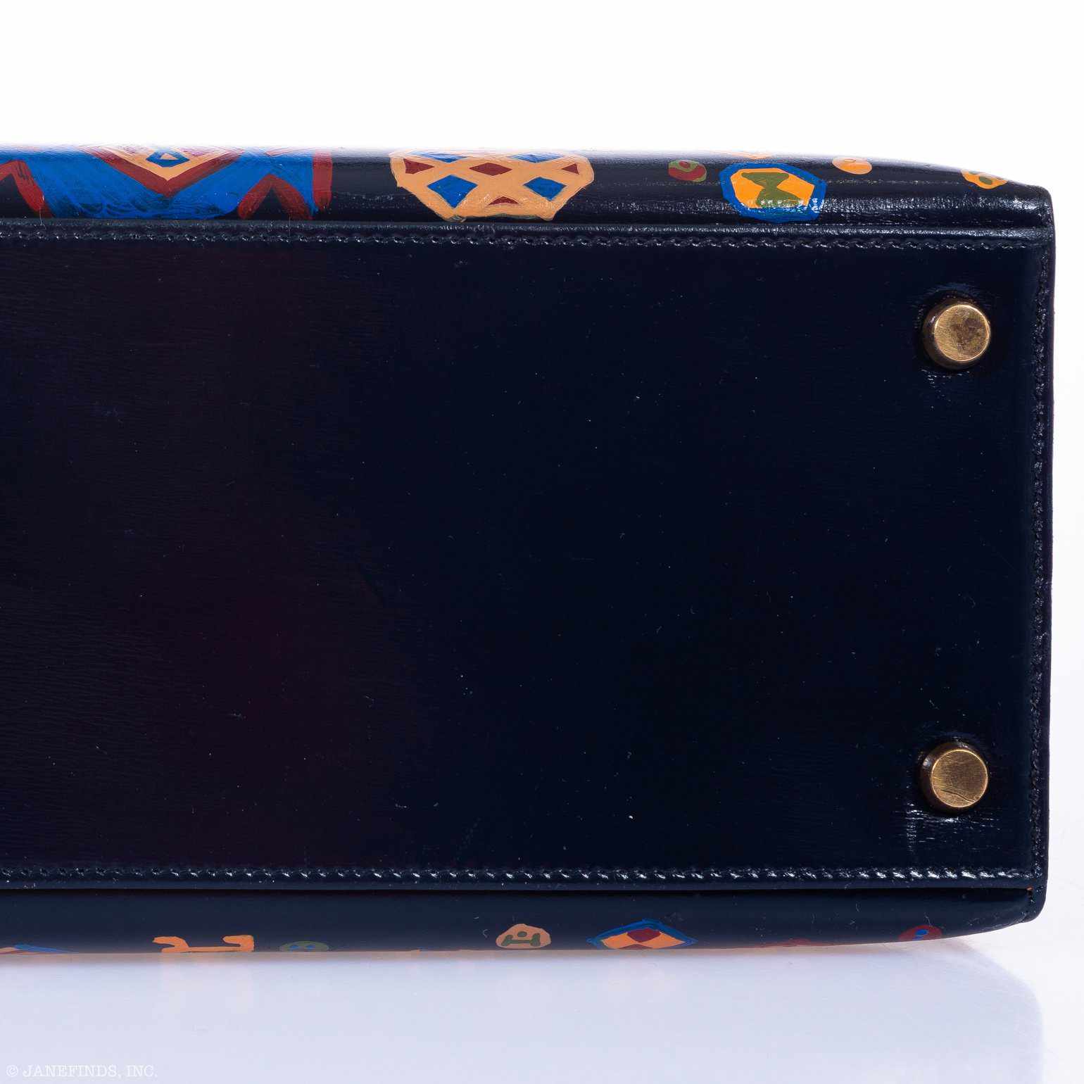 Hermès Kelly 28 Black Box Gold Hardware