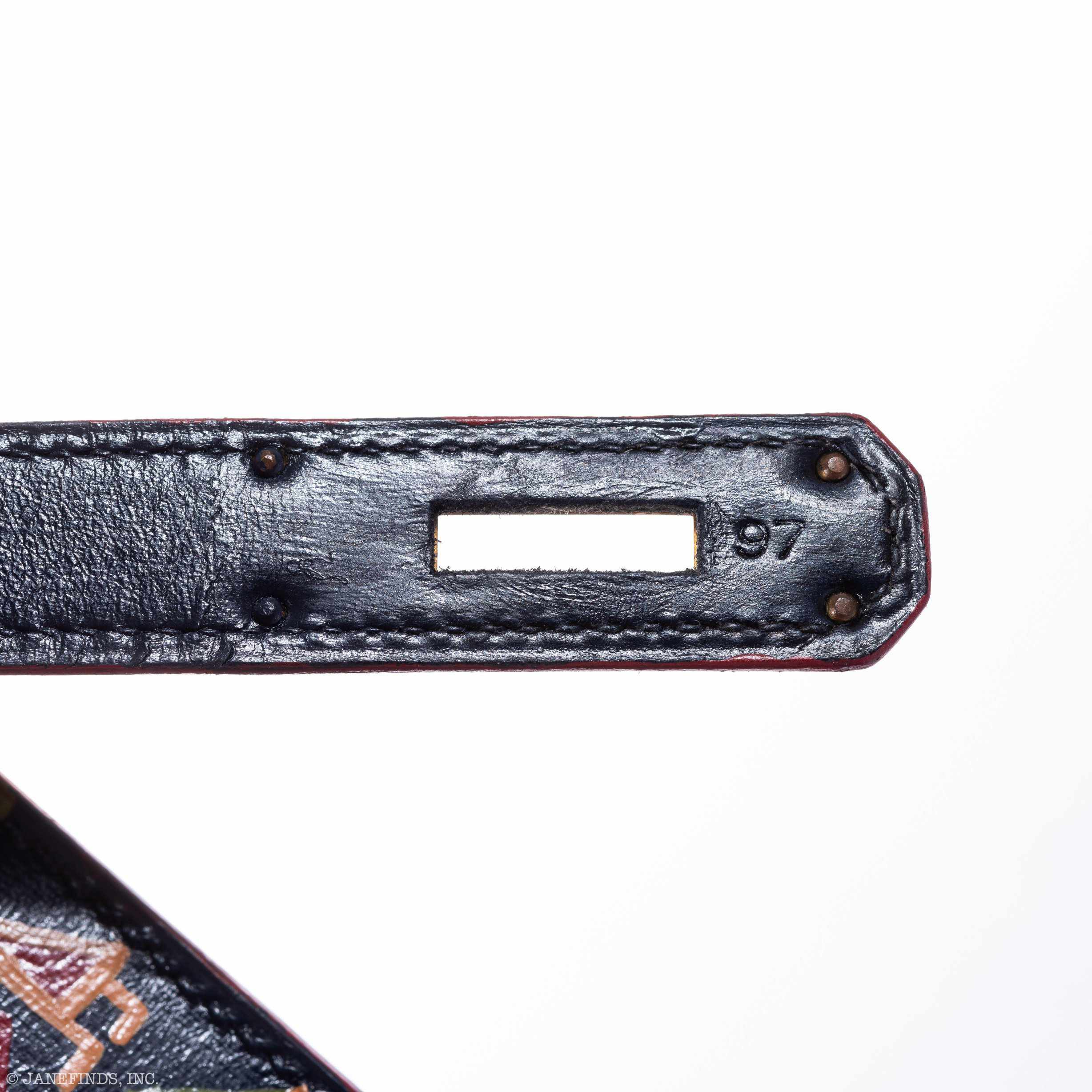 Hermès Kelly 28 Black Box Gold Hardware