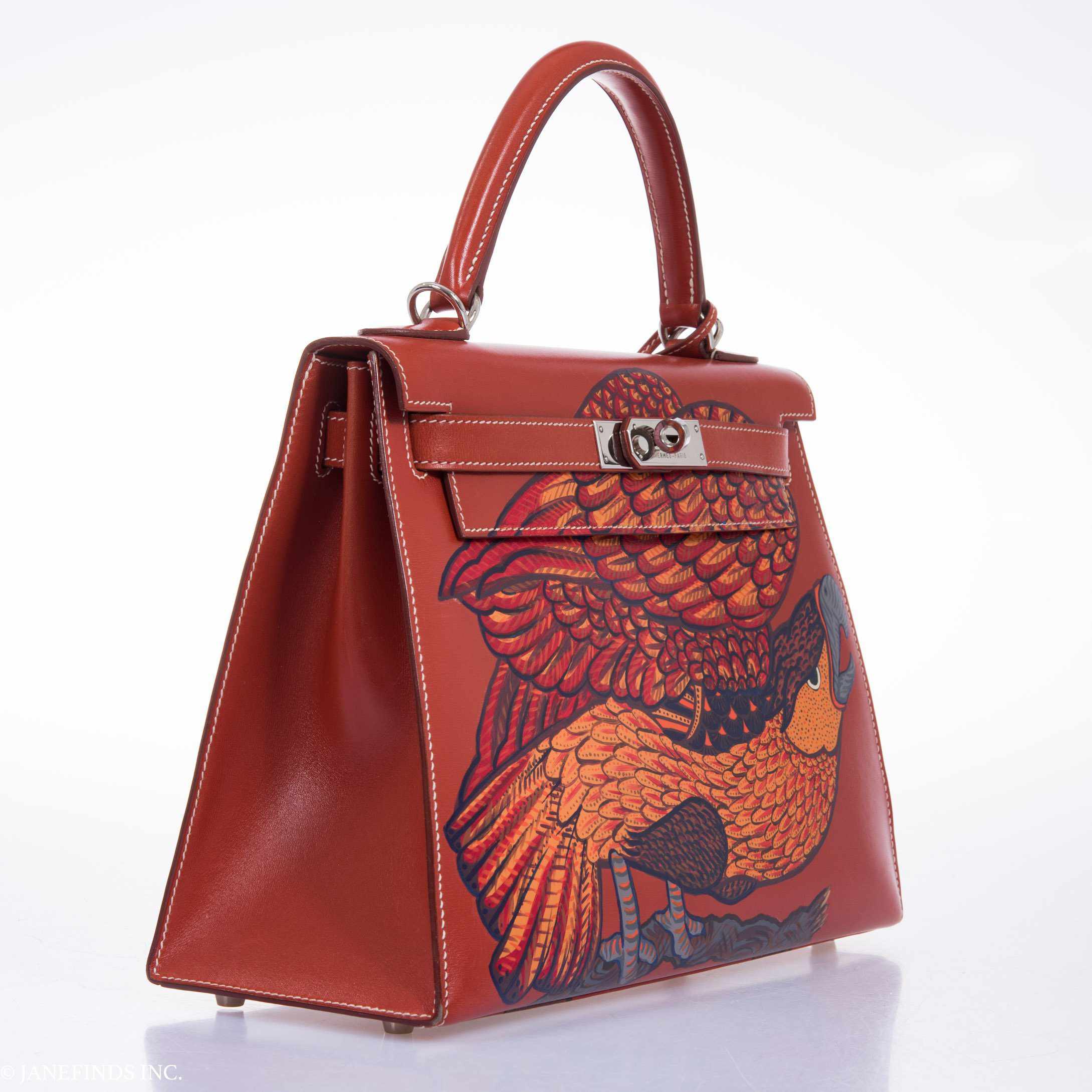 Hermès Kelly 28 Brick Box "The Falcon" Palladium Hardware