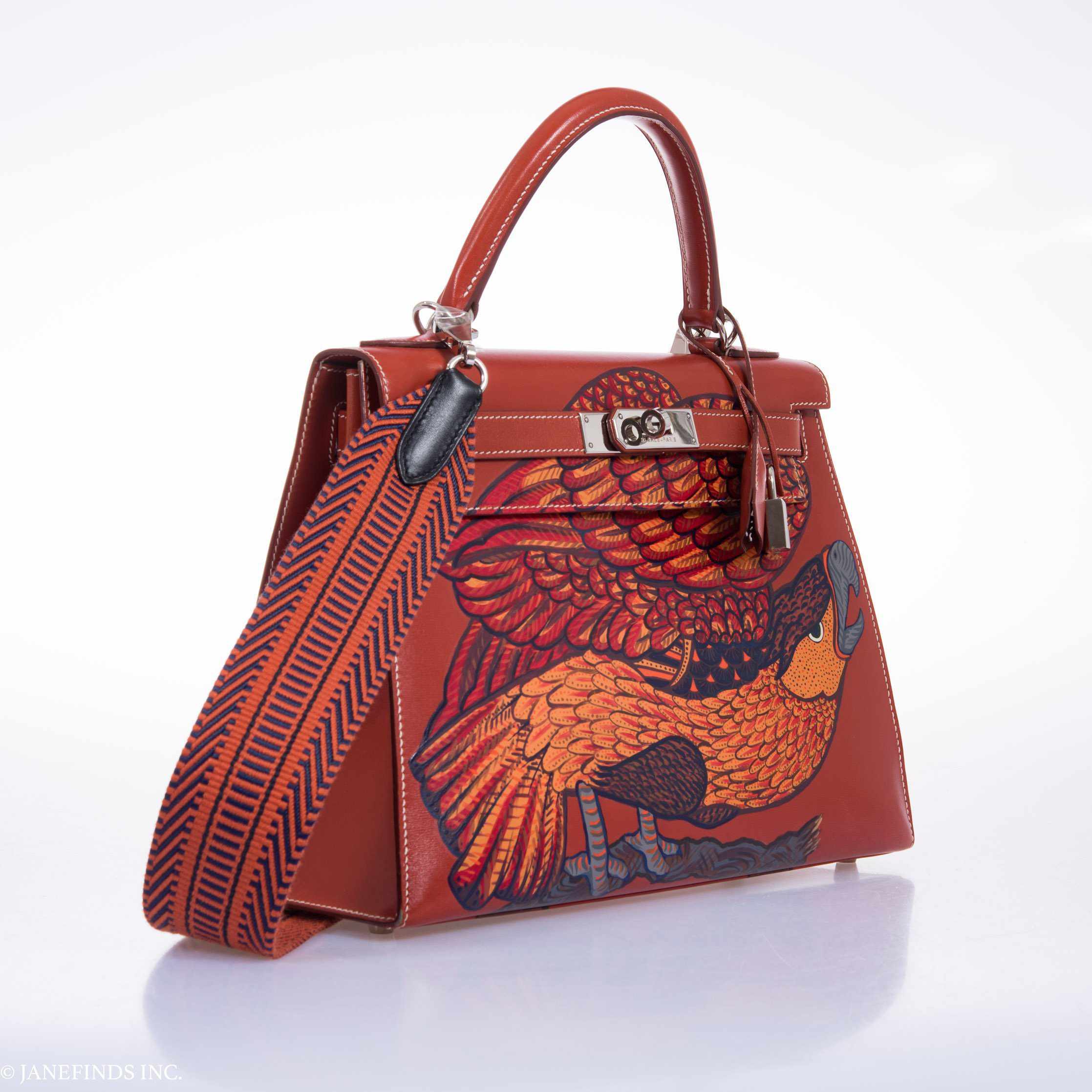 Hermès Kelly 28 Brick Box "The Falcon" Palladium Hardware