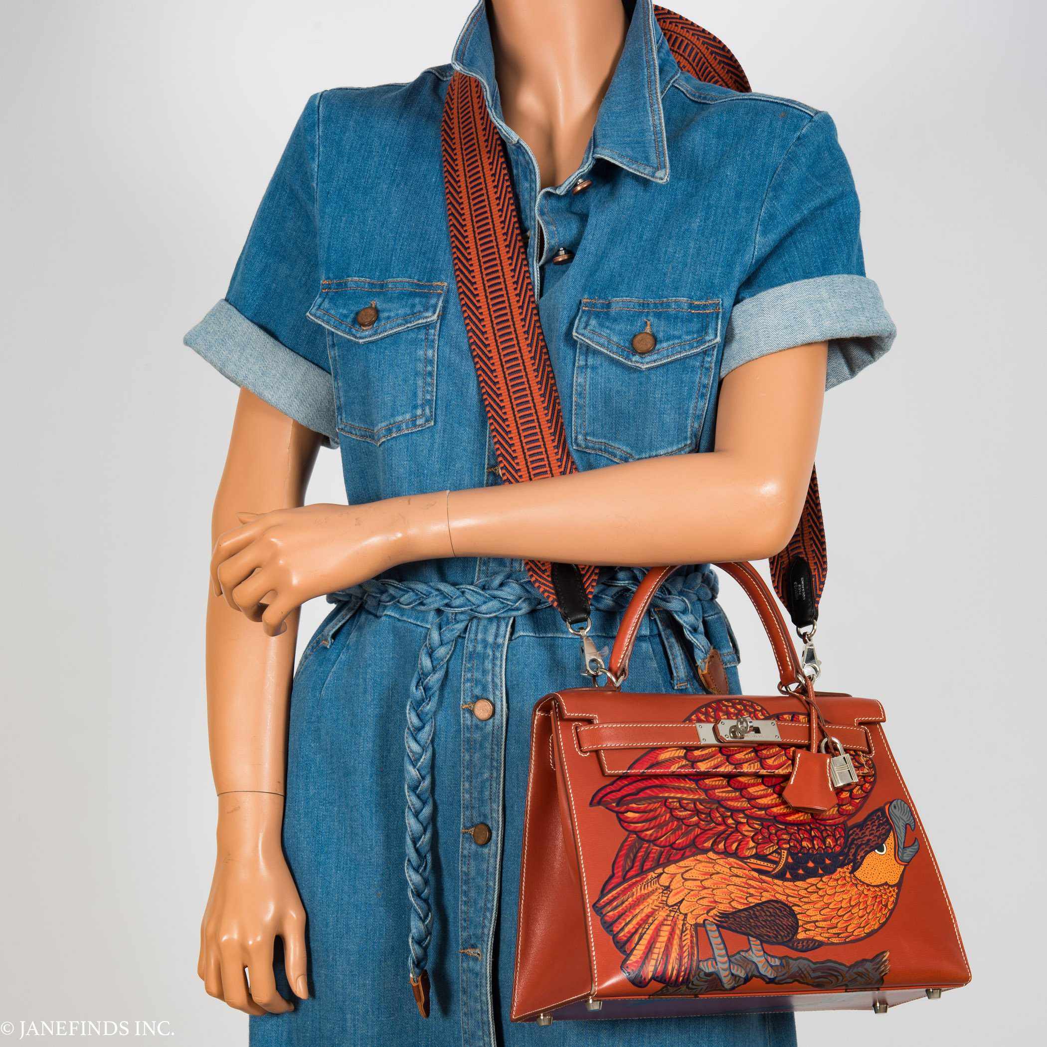 Hermès Kelly 28 Brick Box "The Falcon" Palladium Hardware