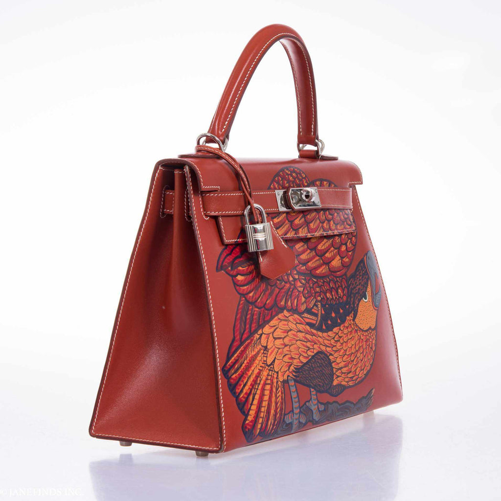 Hermès Kelly 28 Brick Box "The Falcon" Palladium Hardware