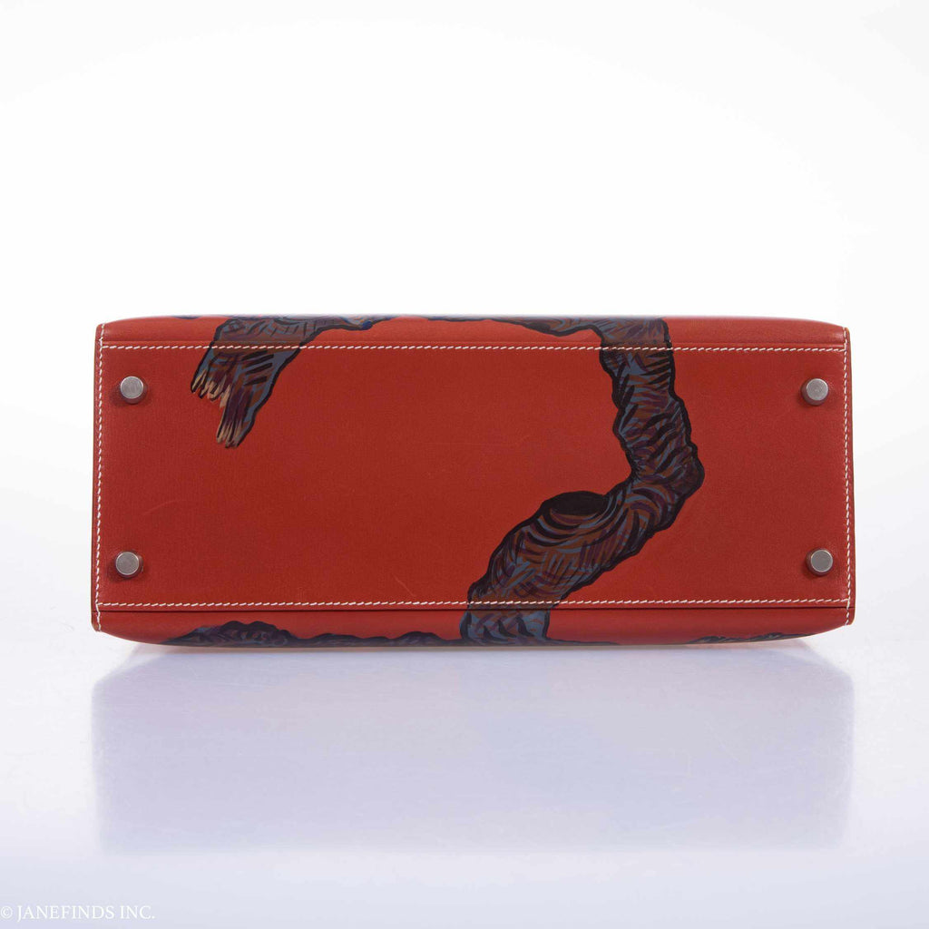 Hermès Kelly 28 Brick Box "The Falcon" Palladium Hardware
