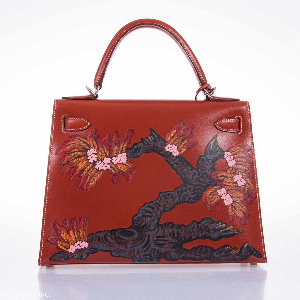 Hermès Kelly 28 Brick Box "The Falcon" Palladium Hardware