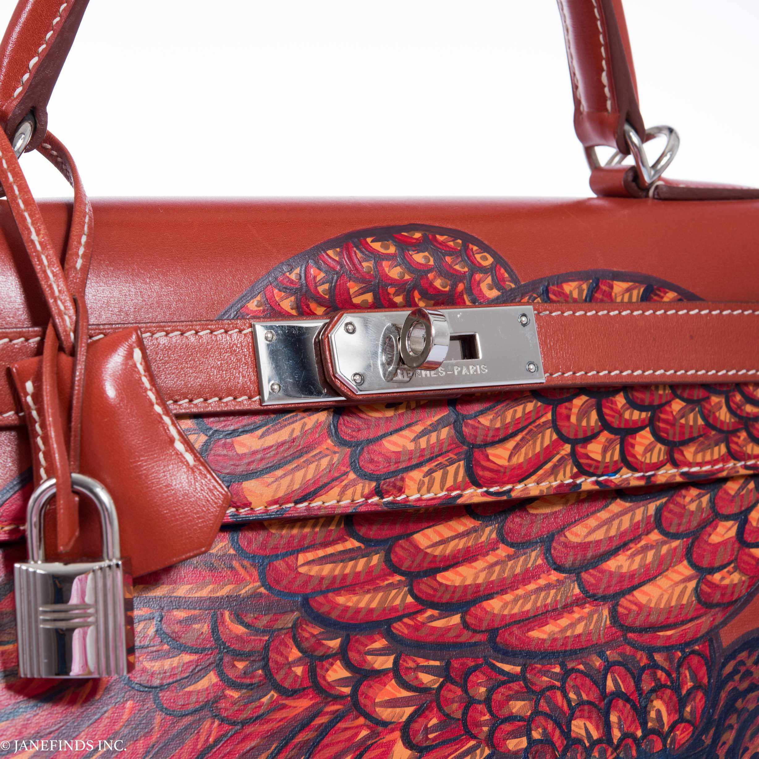 Hermès Kelly 28 Brick Box "The Falcon" Palladium Hardware