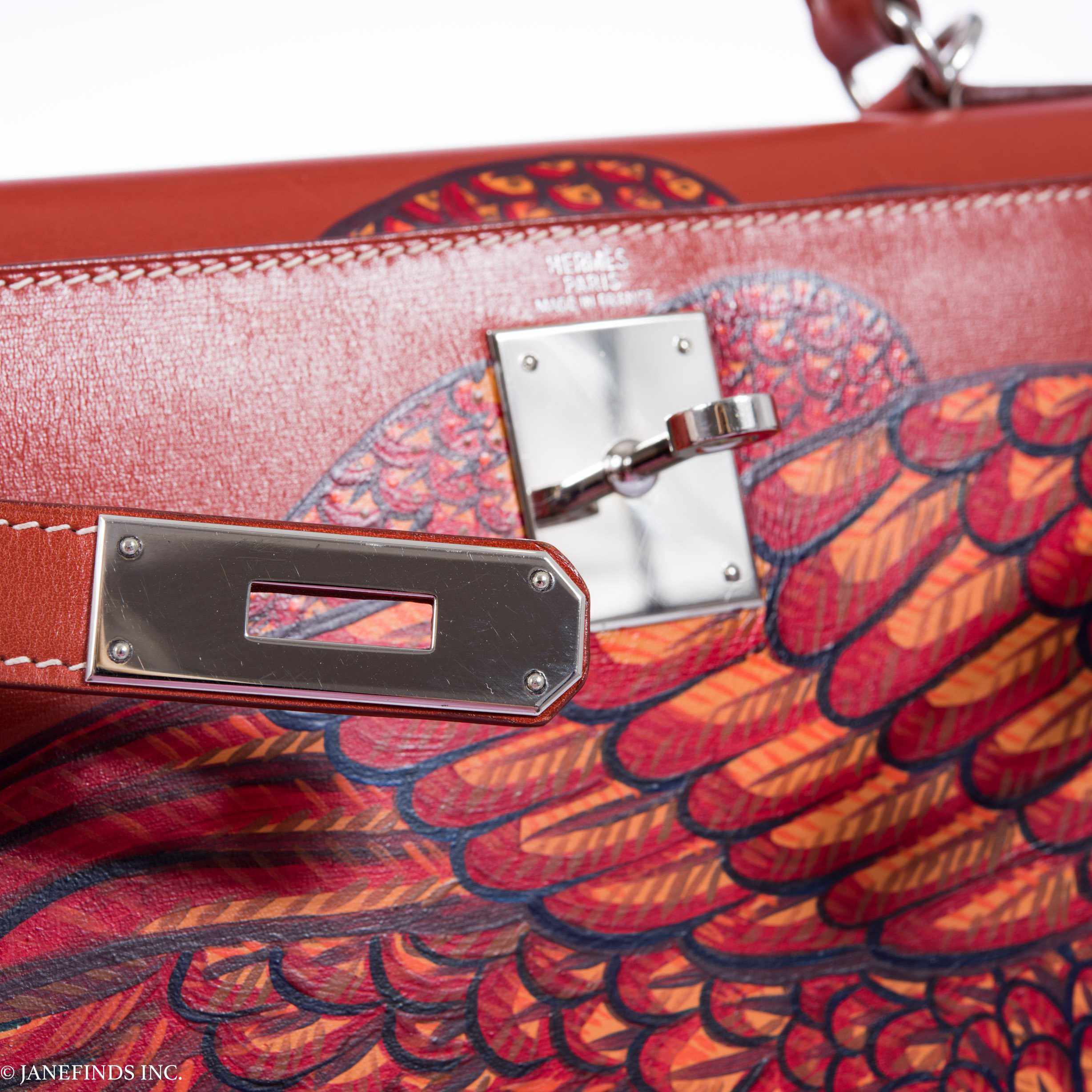 Hermès Kelly 28 Brick Box "The Falcon" Palladium Hardware