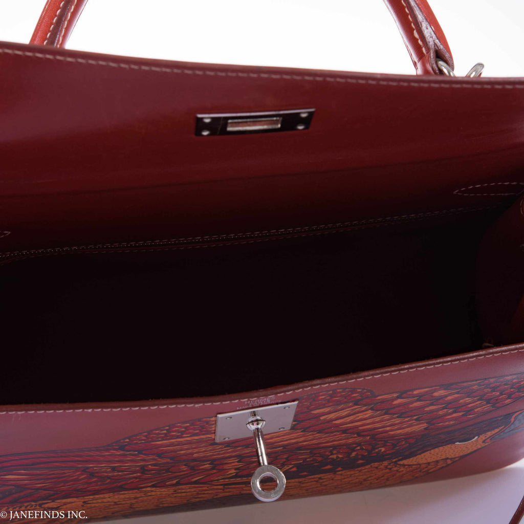 Hermès Kelly 28 Brick Box "The Falcon" Palladium Hardware