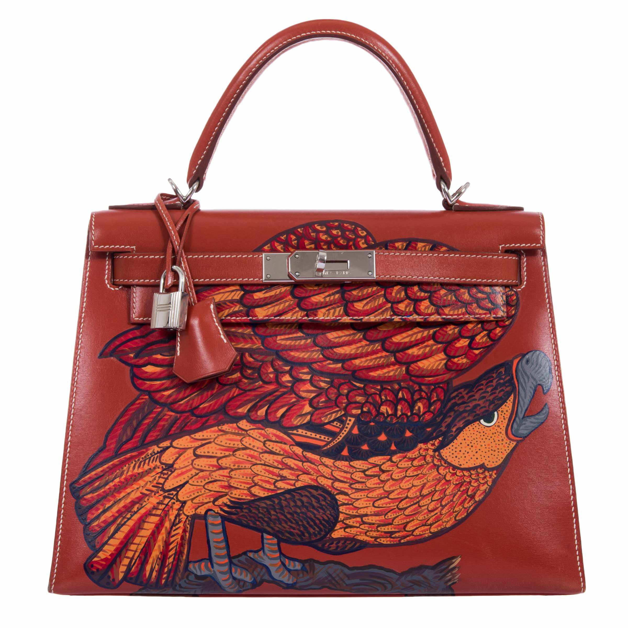 Hermès Kelly 28 Brick Box "The Falcon" Palladium Hardware