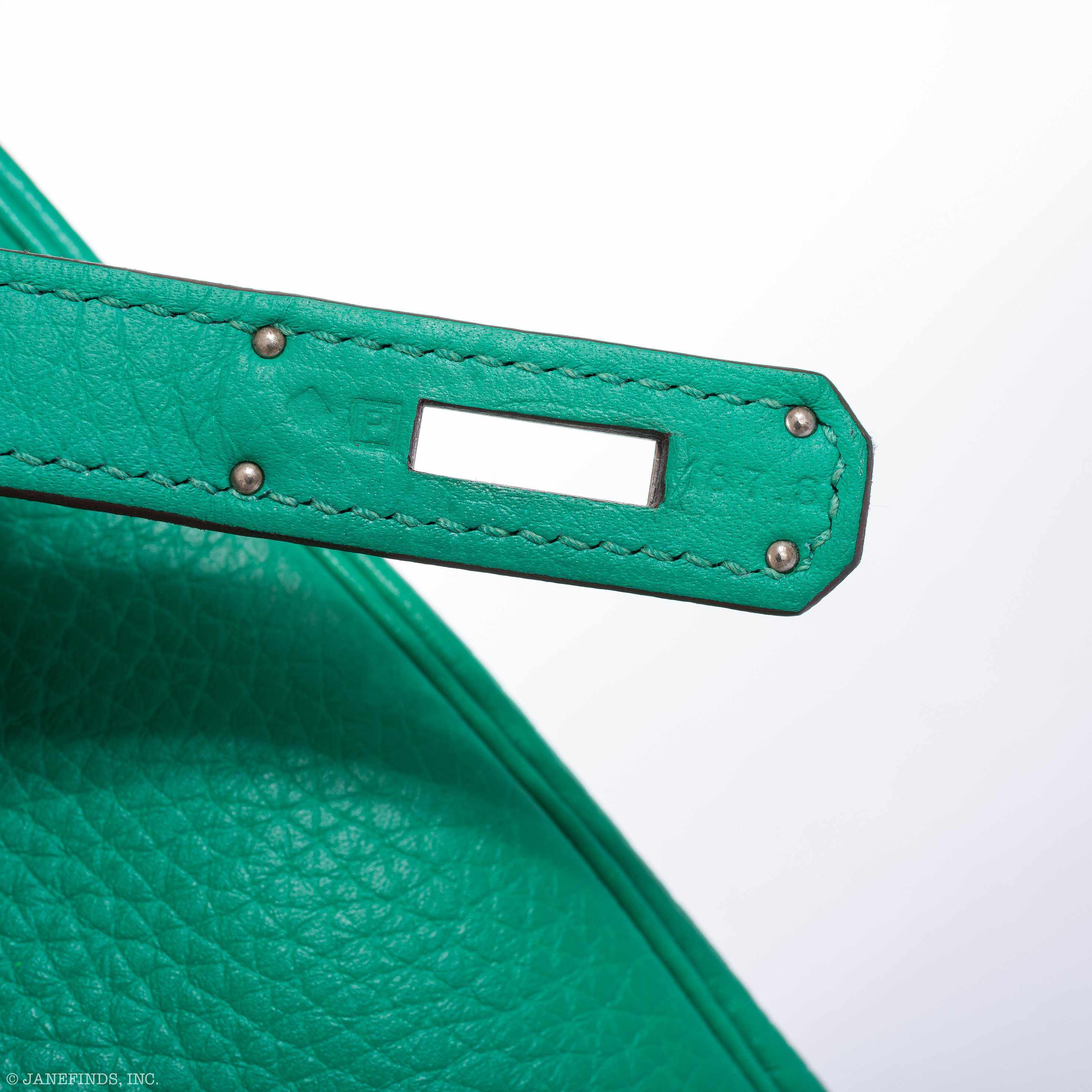 Hermès Kelly 28 Menthe Togo Palladium Hardware