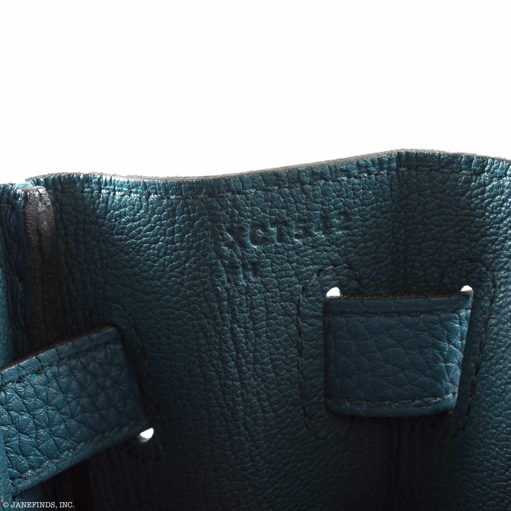 Hermès Kelly 32 Retourne Blue Cobalt Togo Gold Hardware