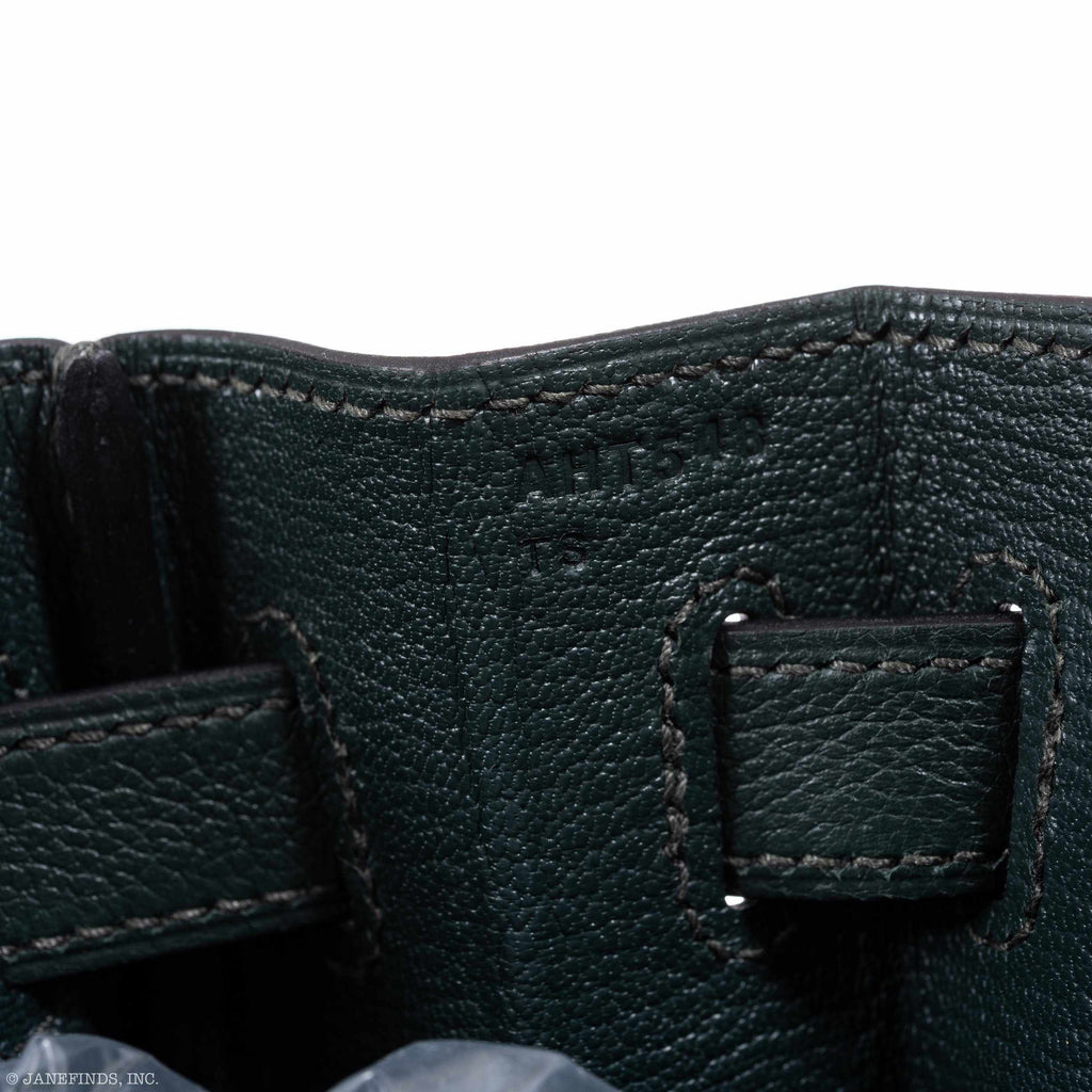 Hermès Kelly 32 Retourne Vert Fonce Evercolor Gold Hardware