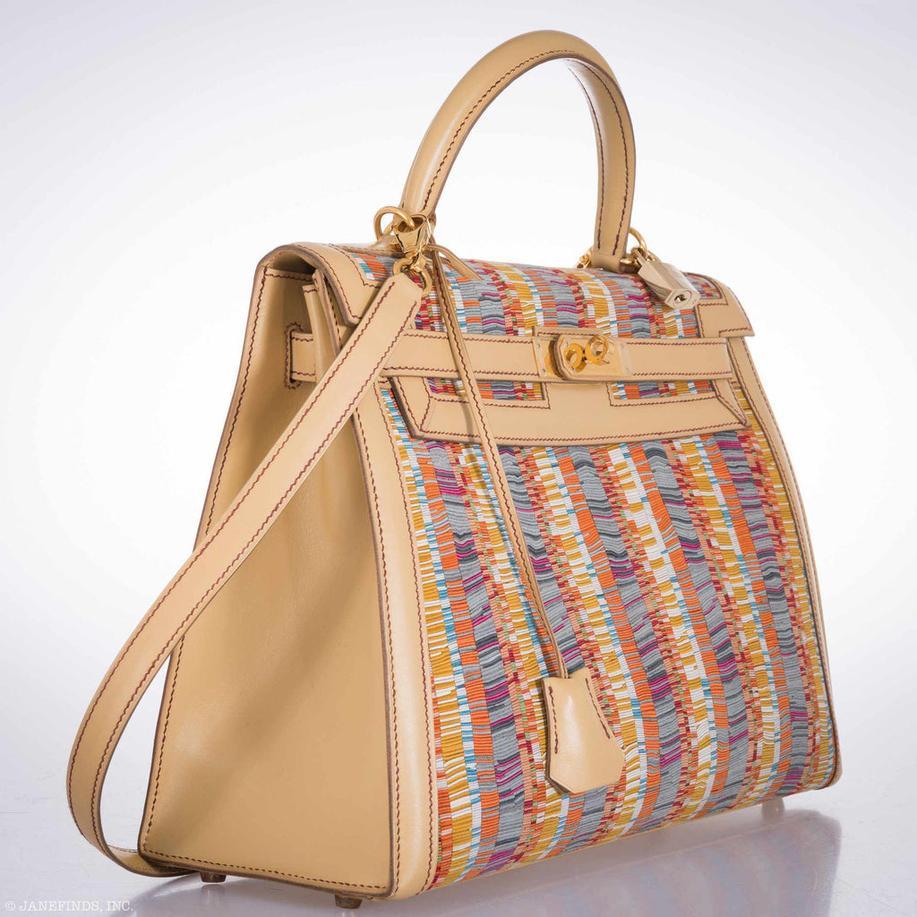 Hermès Kelly 32 Vibrato Gold Hardware * Very Rare Special Edition