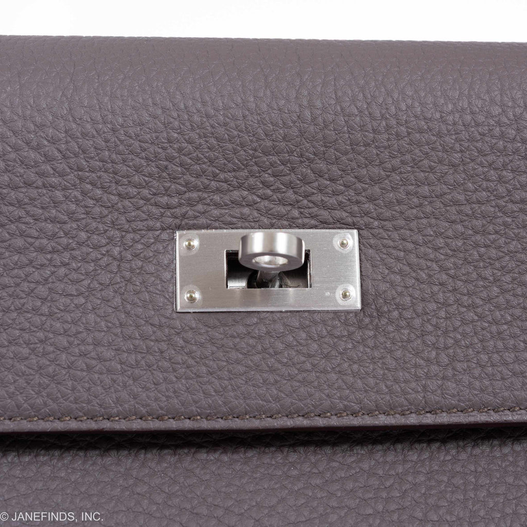 Hermès Kelly 35 HSS Etain Blue Tempete Togo Brushed Palladium Hardware