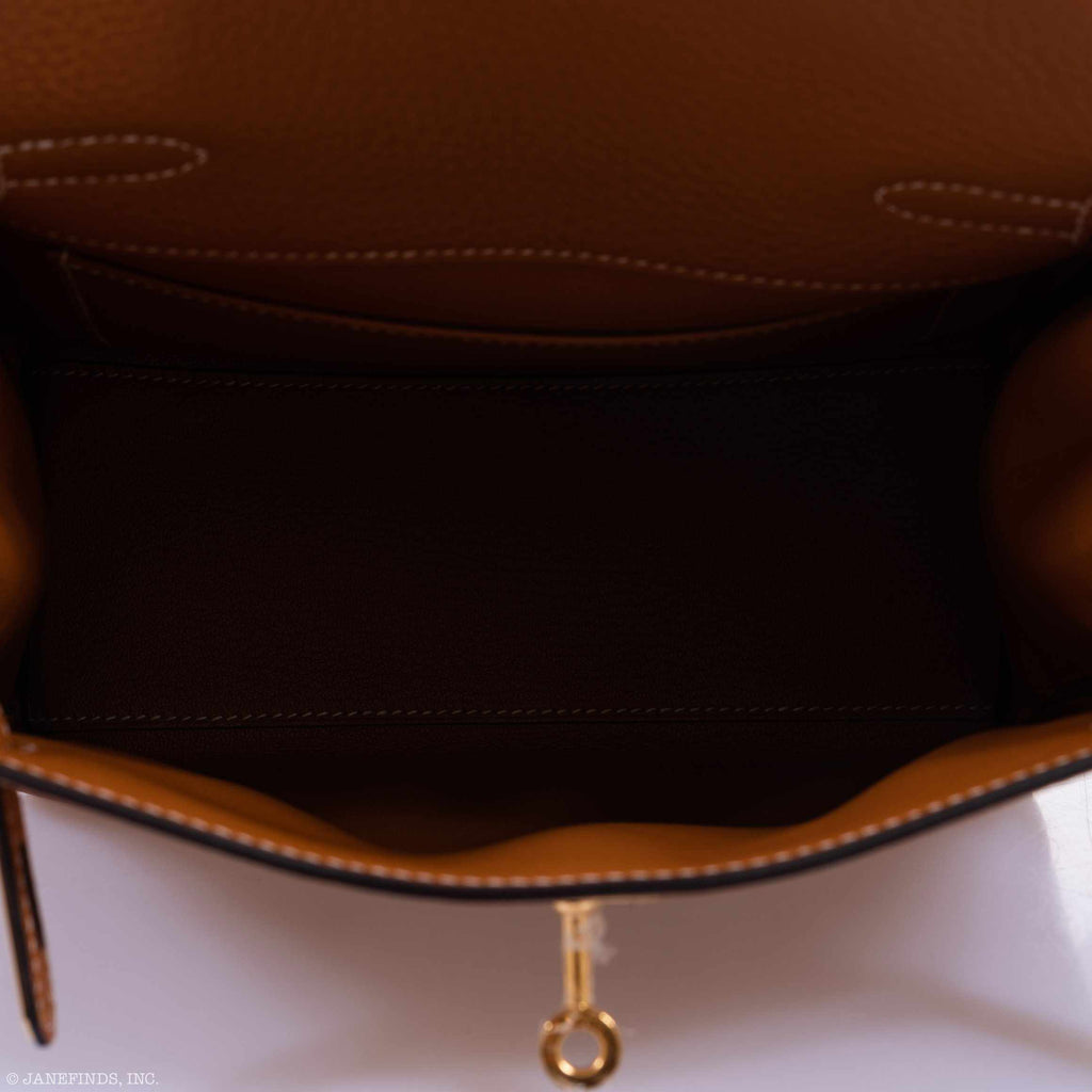 Hermès Kelly Ado II Backpack Gold Clemence Gold Hardware