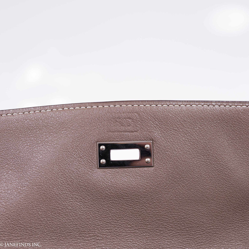 Hermès Kelly Danse Etoupe Swift Palladium Hardware