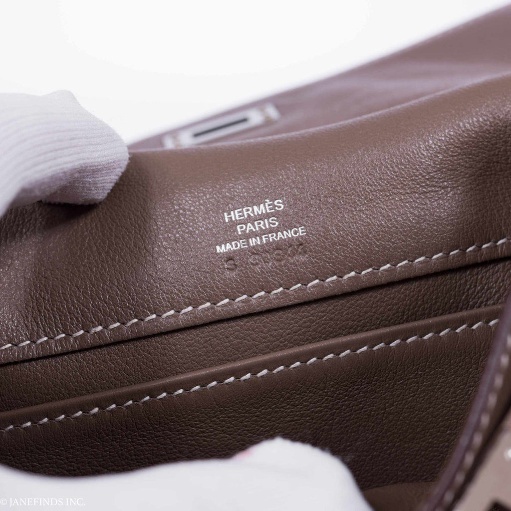 Hermès Kelly Danse Etoupe Swift Palladium Hardware