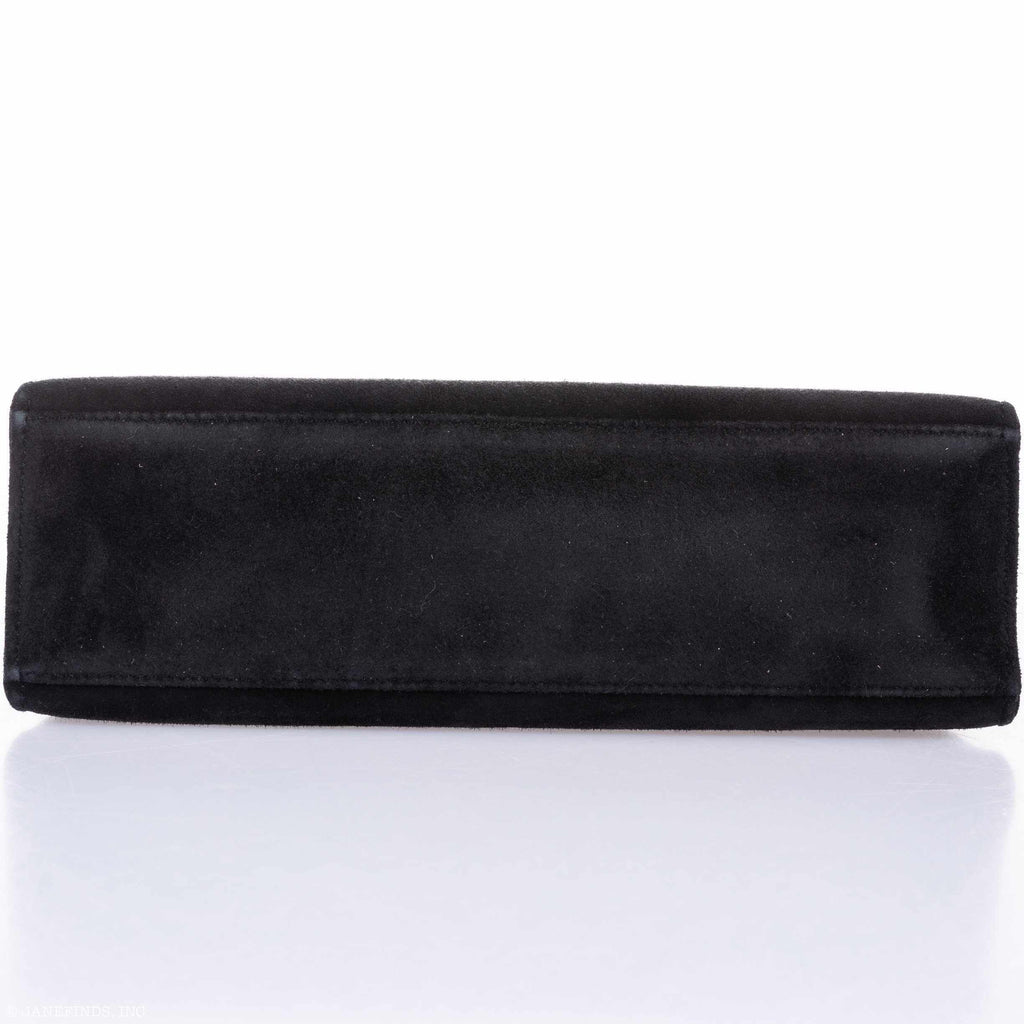 Hermès Kelly Doblis Mini Pochette Black Veau Suede