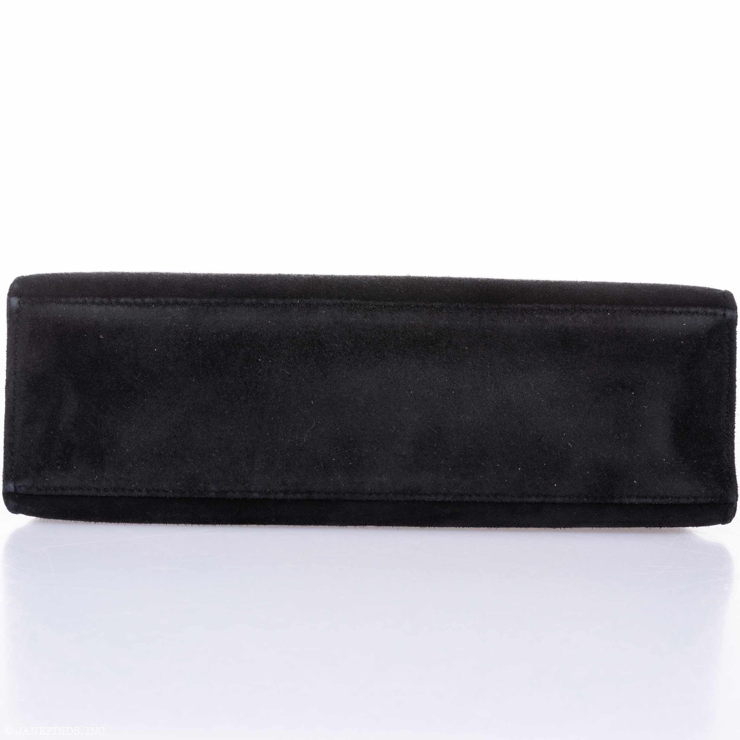 Hermès Kelly Doblis Mini Pochette Black Veau Suede