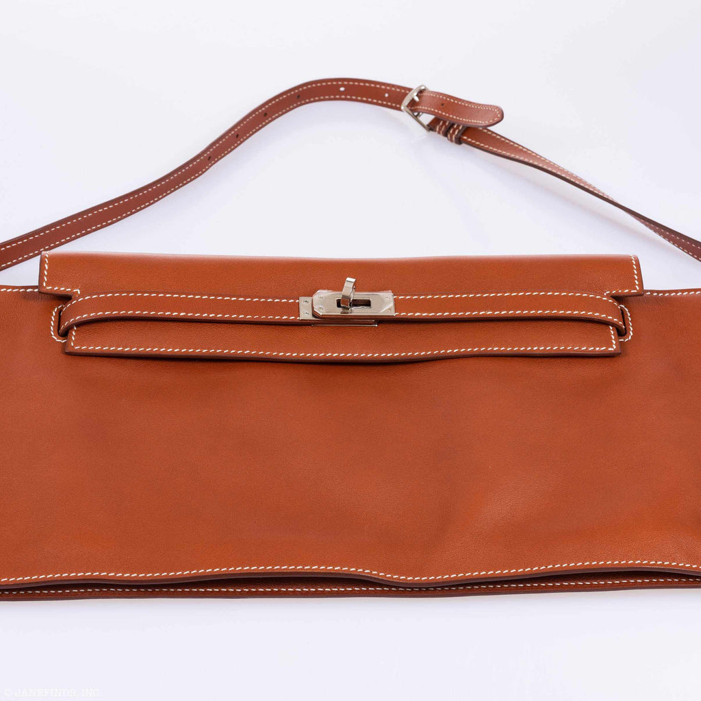 Hermès Kelly JPG Runway Belt Fanny Pack Gold Swift Palladium Hardware - Limited Edition