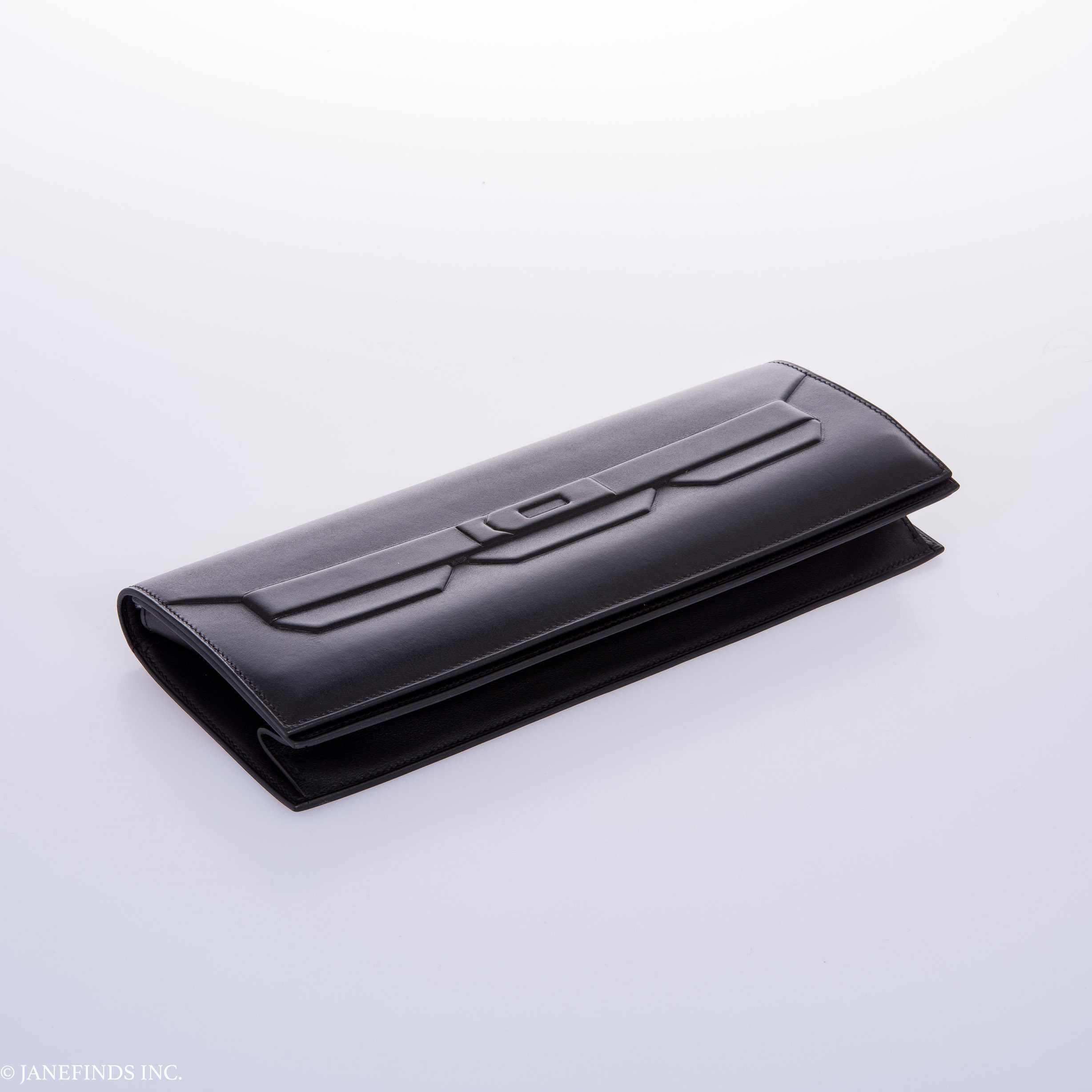 Hermès Kelly "Shadow" Clutch Evercalf Long