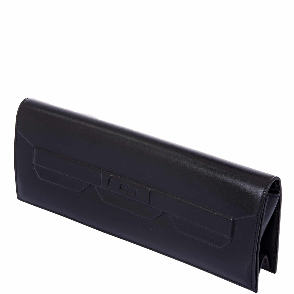 Hermès Kelly "Shadow" Clutch Evercalf Long
