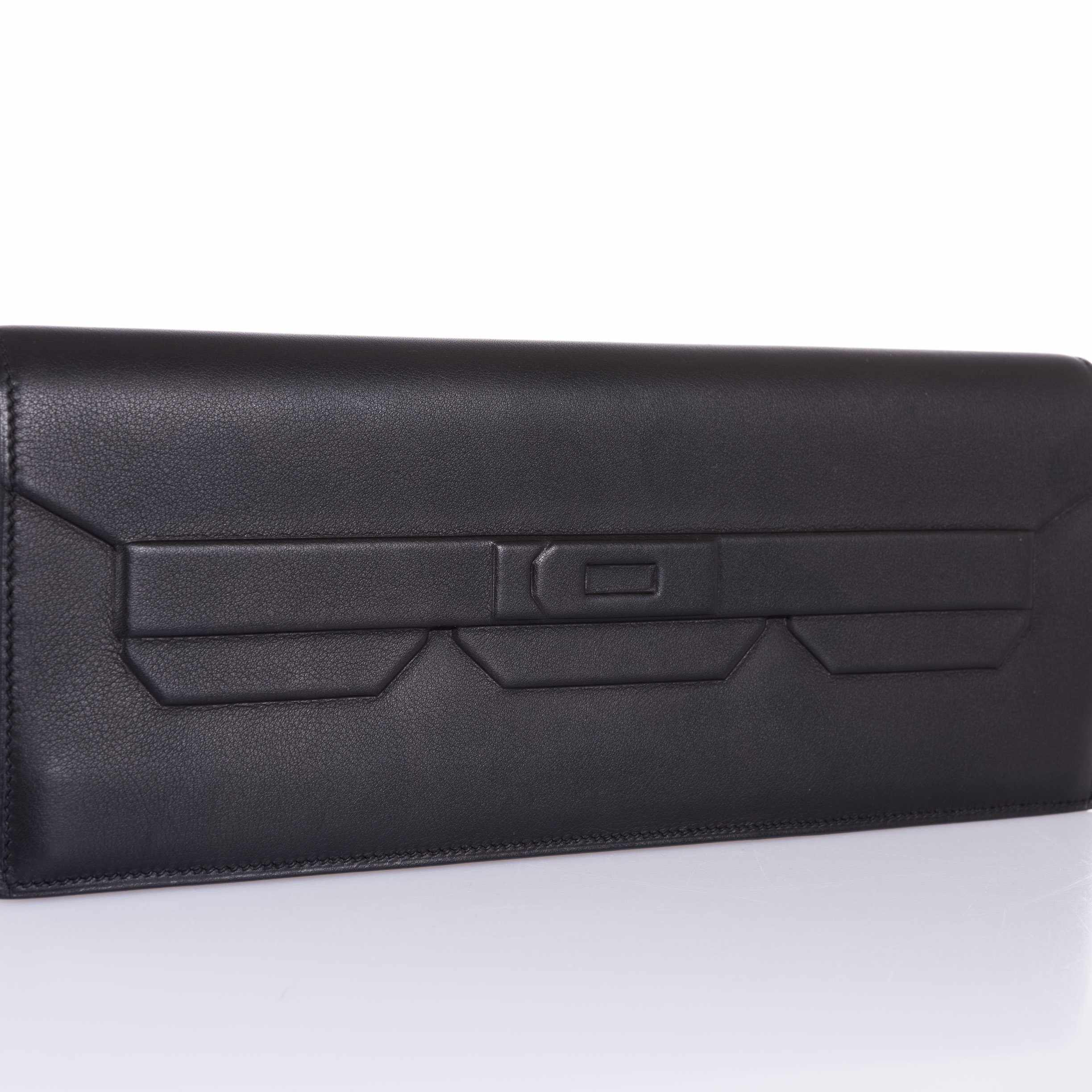 Hermès Long Pochette "Kelly Shadow" Evercalf Limited Edition