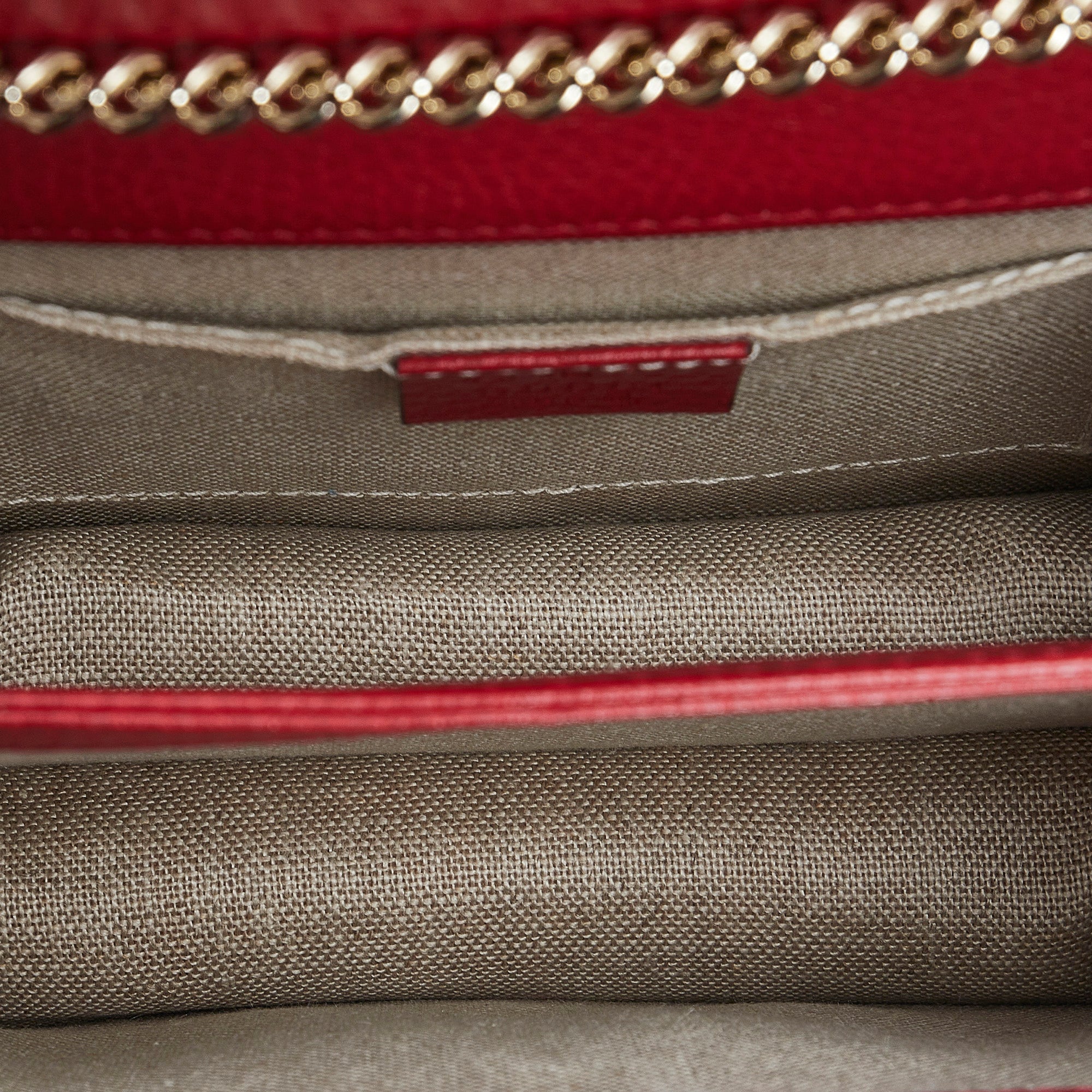 Gucci Interlocking G Red Dollar Calfskin